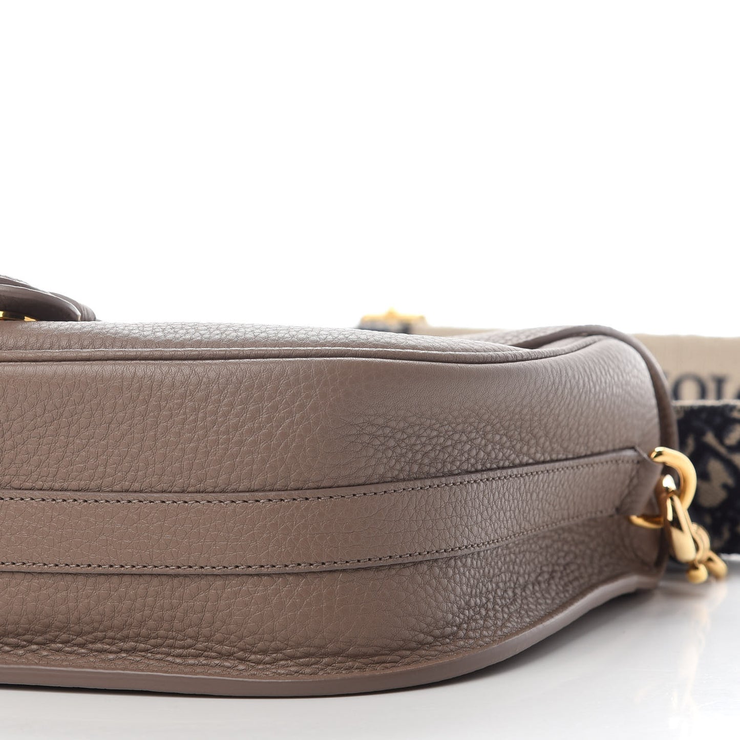 Grained Calfskin Large Bobby Flap Warm Taupe