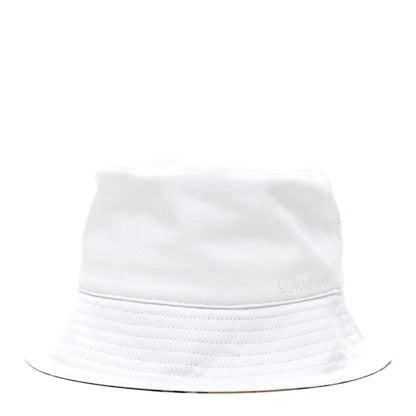 Burberry Denim Logo Bucket Hat M White 1 of 7