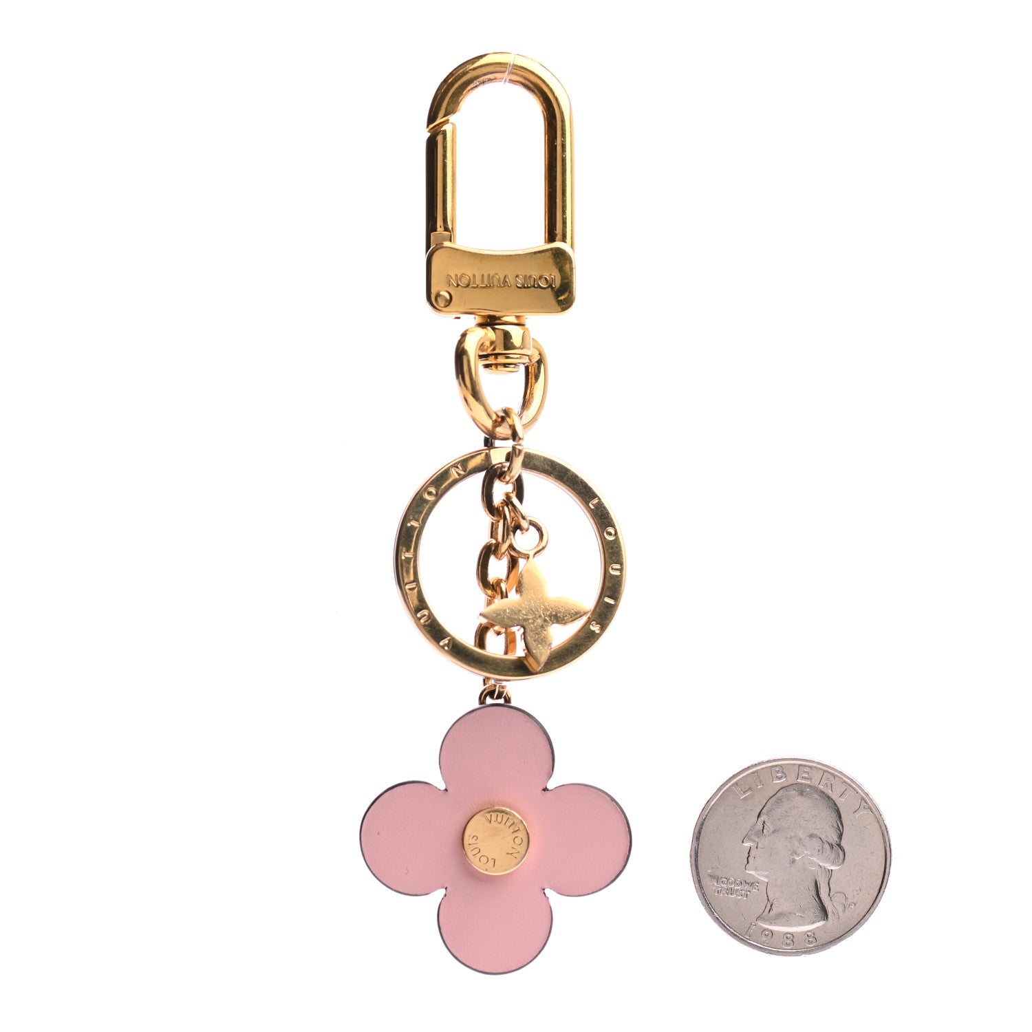 Louis Vuitton Monogram Blooming Flowers BB Bag Charm Key Holder Pink 2 of 3