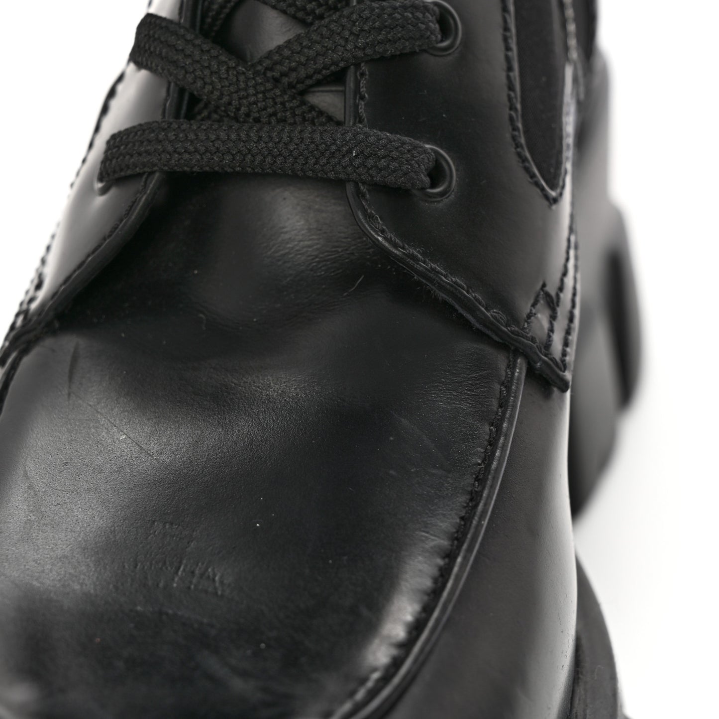Spazzolato Rois Re-Nylon Metal Triangle Logo Monolith Pouch Pocket 55mm Tall Combat Boots 39 Black
