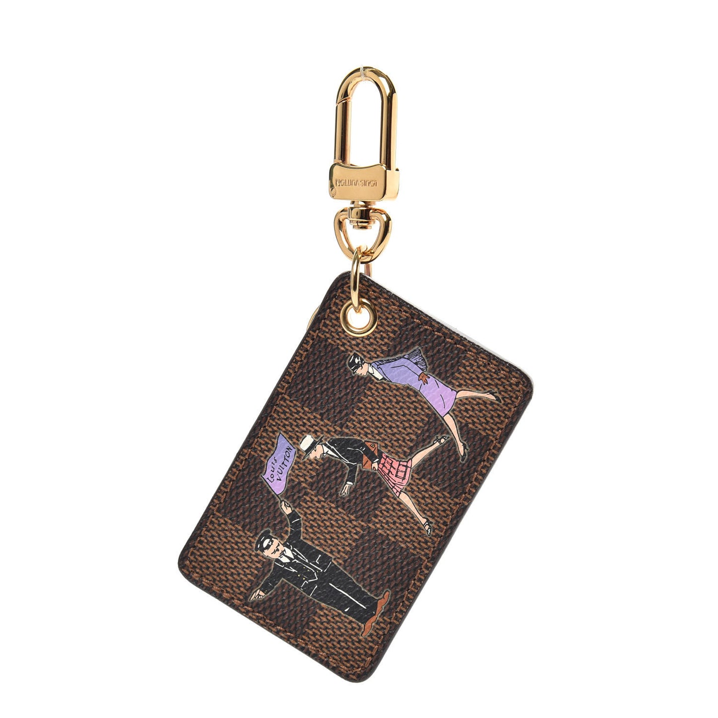 Damier Ebene Illustre Key Charm