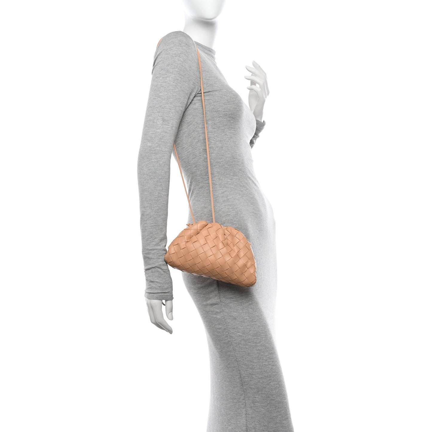 Nappa Intrecciato The Mini Pouch Almond