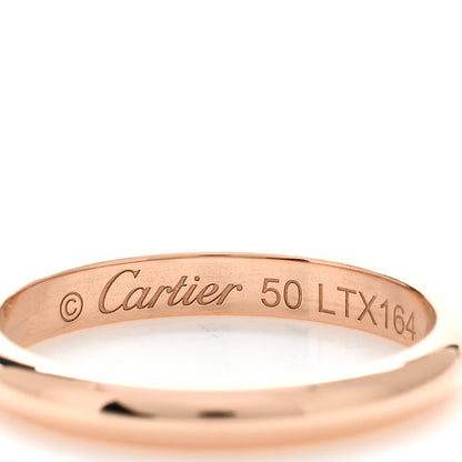 Cartier 18K Pink Gold 2.5mm 1895 Wedding Band Ring 50 5.25 4 of 5