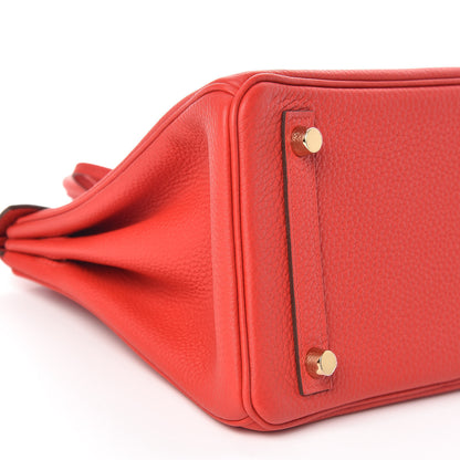 Hermes Togo Birkin 25 Rouge De Coeur 33 of 35
