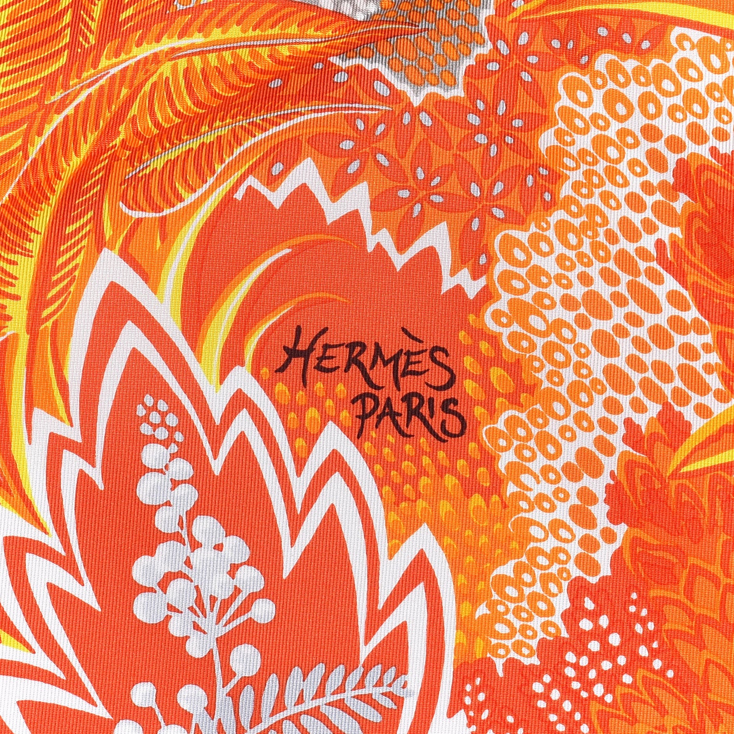 Silk Mountain Zebra Scarf 90 Orange Soleil Rose