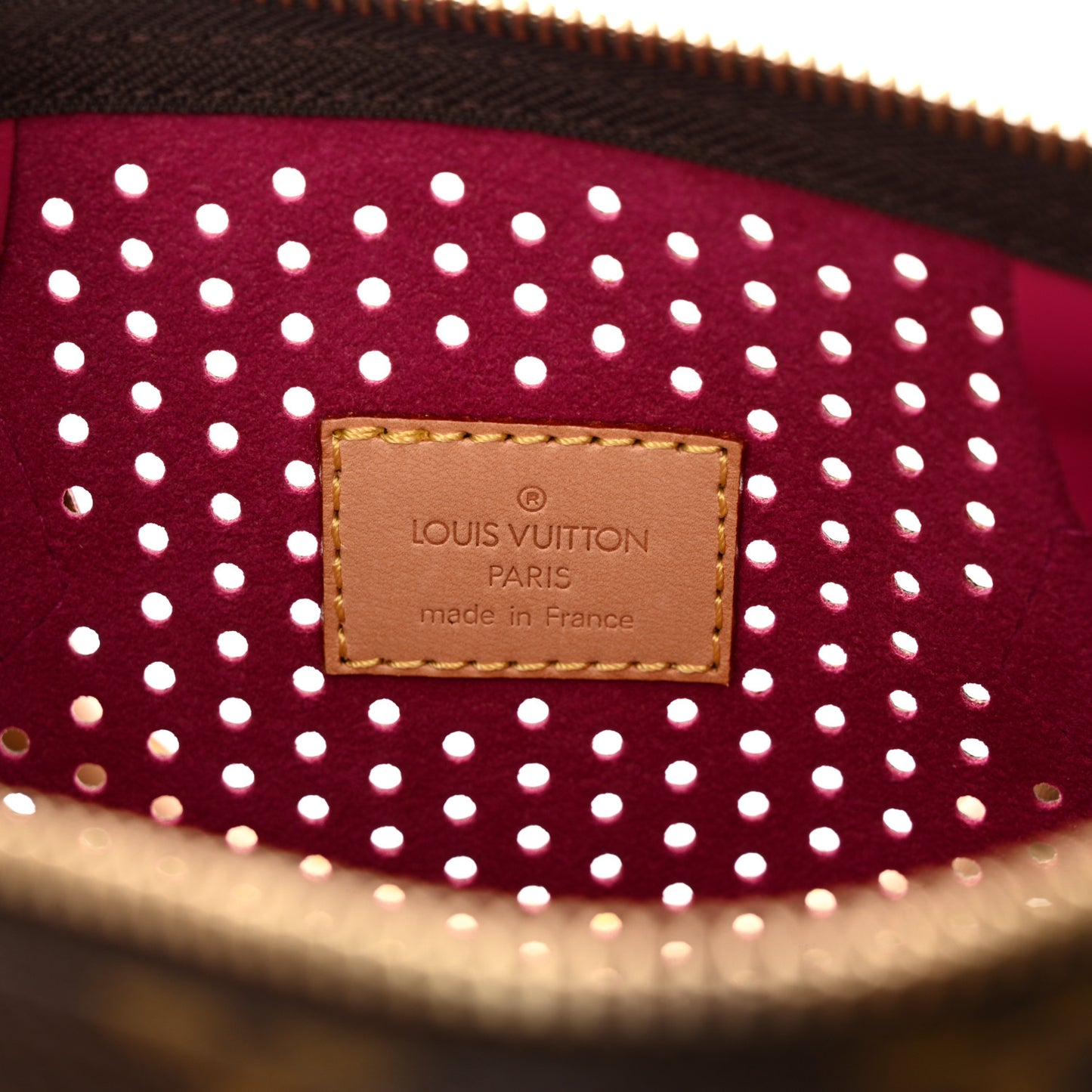 Monogram Perforated Speedy 30 Fuchsia