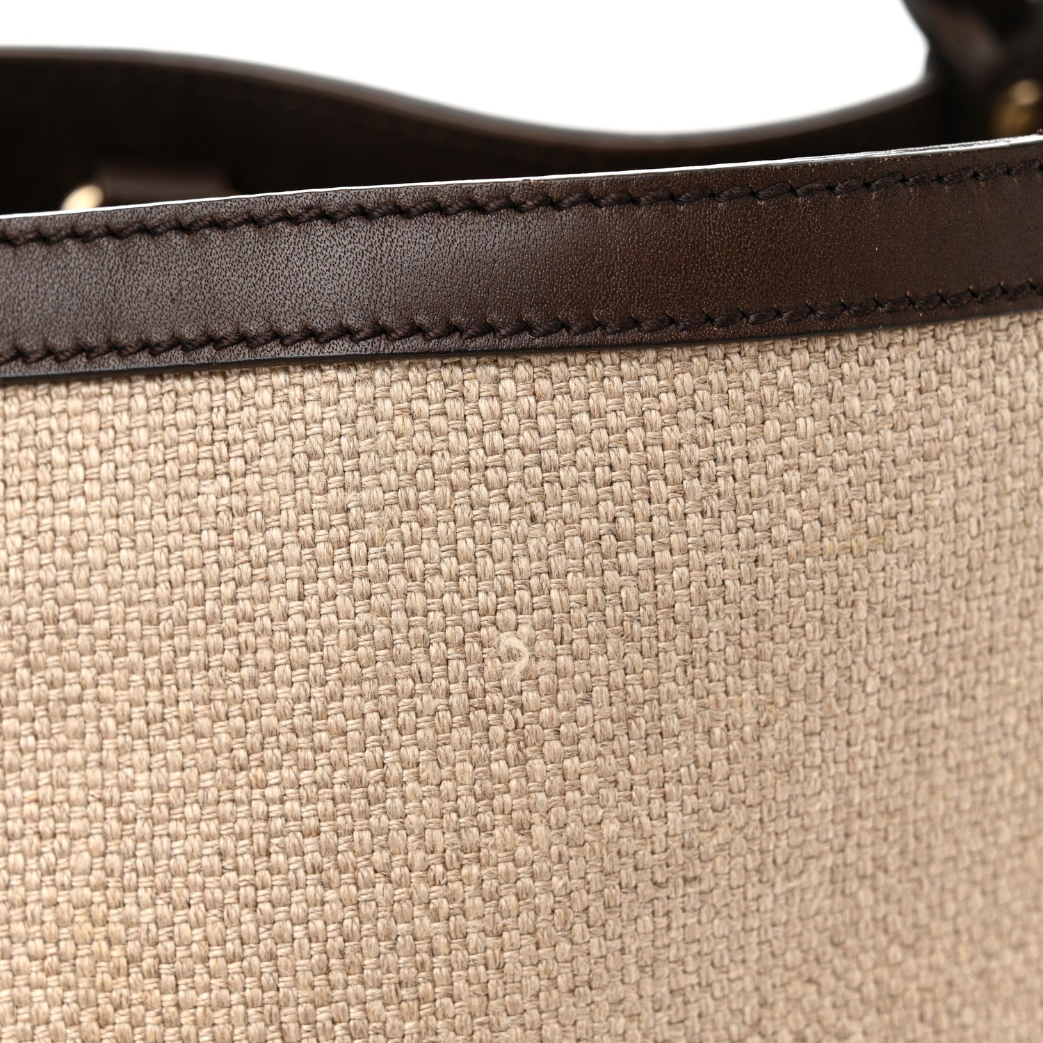 Gucci Linen Canvas Medium Craft Logo Tote Brown 12 of 18