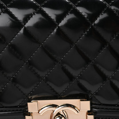 Chanel Iridescent Glazed Calfskin Quilted Small Boy Flap Black 7 of 9