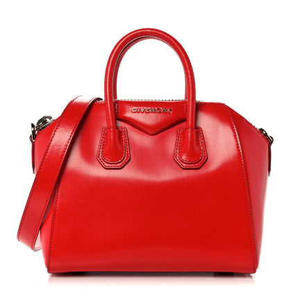 Givenchy Shiny Lord Calfskin Mini Antigona Red 1 of 16