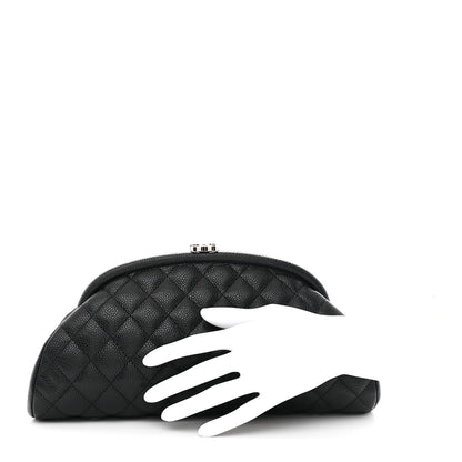 Chanel Caviar Quilted Timeless Clutch Black 2 of 7