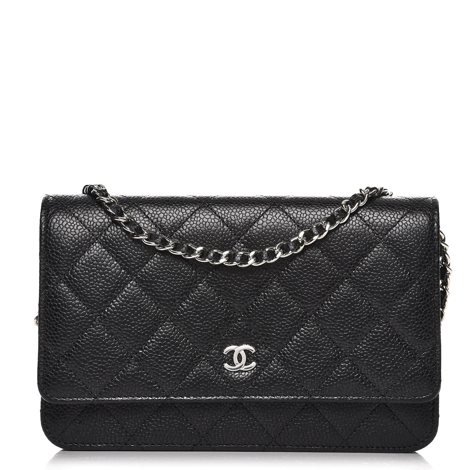 Chanel Caviar Quilted Wallet On Chain WOC Black 1 of 9