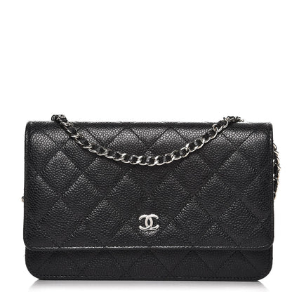 Chanel Caviar Quilted Wallet On Chain WOC Black 1 of 9