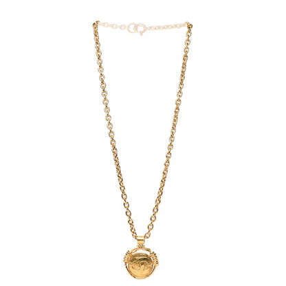 Chanel CC Chain Pendant Long Necklace Gold 2 of 5