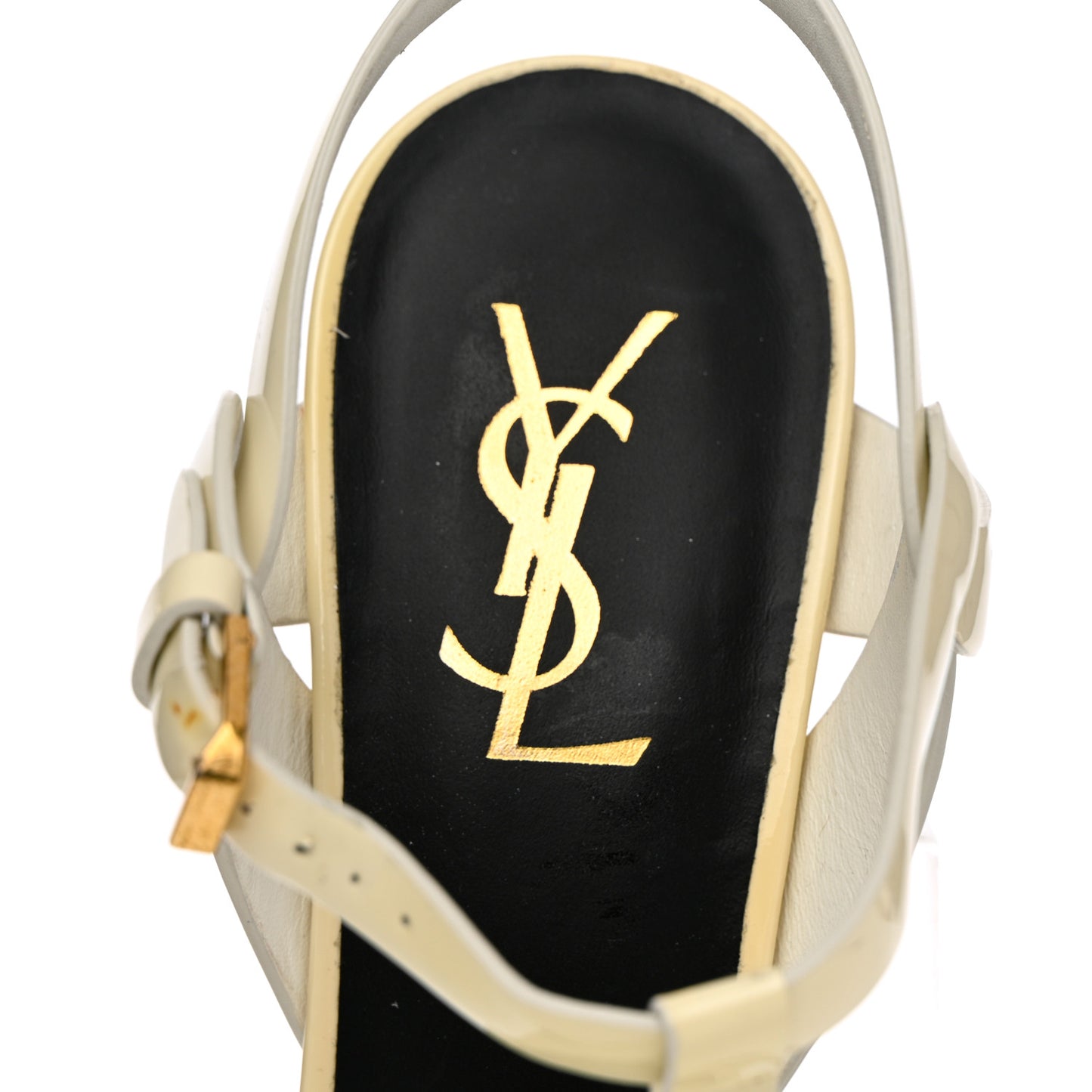 Calfskin Tribute 75 Platform Sandals 39 White