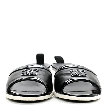 Chanel Lambskin PVC Mule 37 Black Transparent 2 of 9