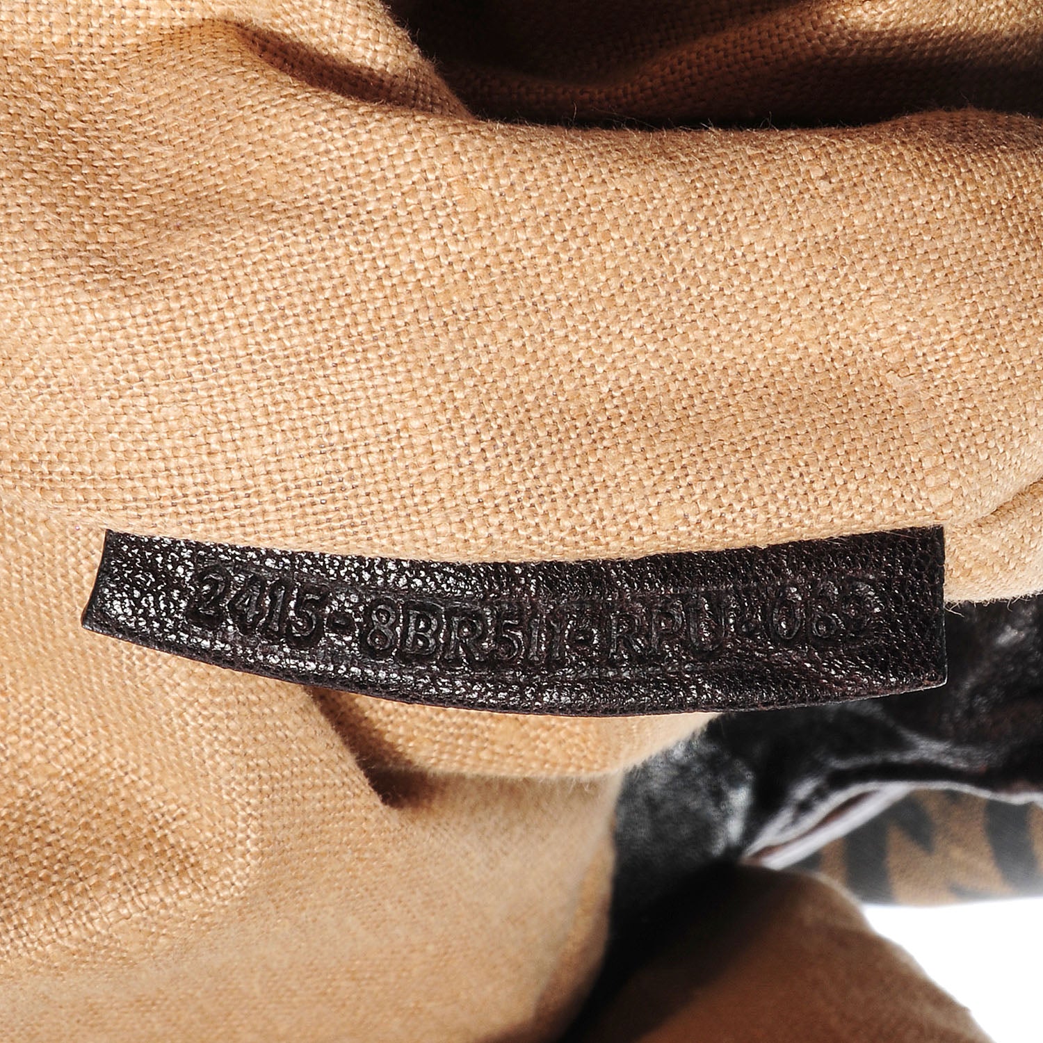 Fendi Zucca Nappa Nuvolata Vitello Tortuga Spy Tobacco Moro 9 of 9