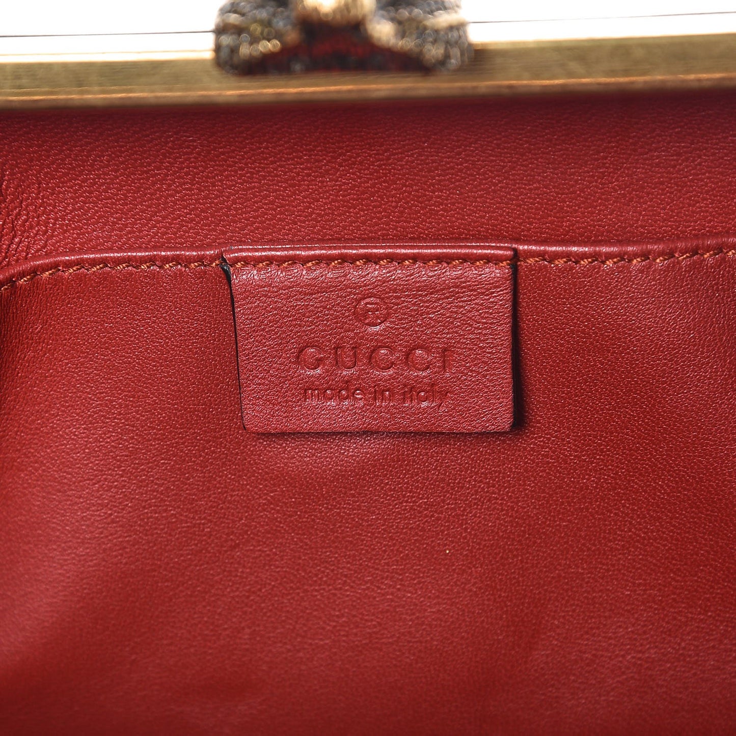 Linen Herbarium Print Broadway Box Clutch Cherry