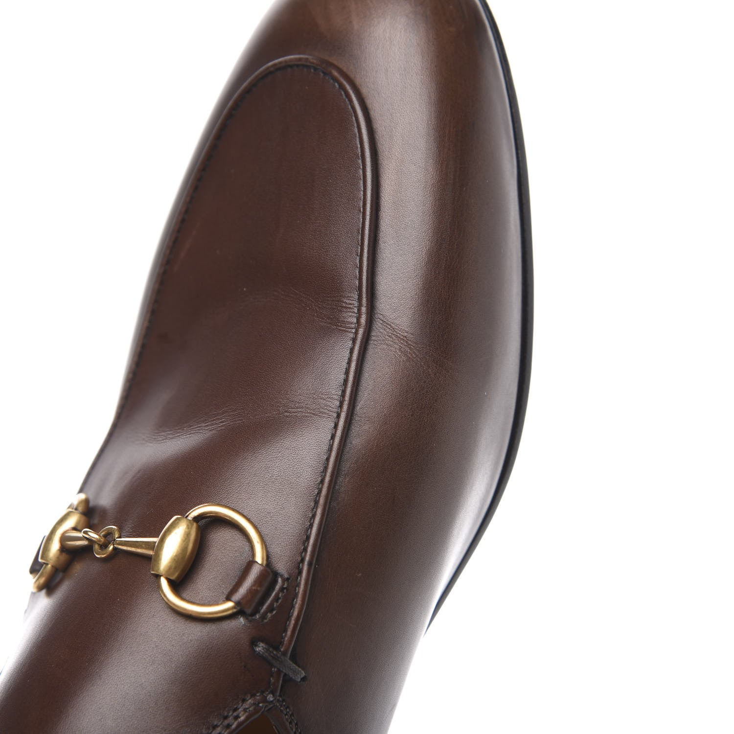Gucci Calfskin Womens Princetown Slippers 39 Fondente Brown 10 of 11