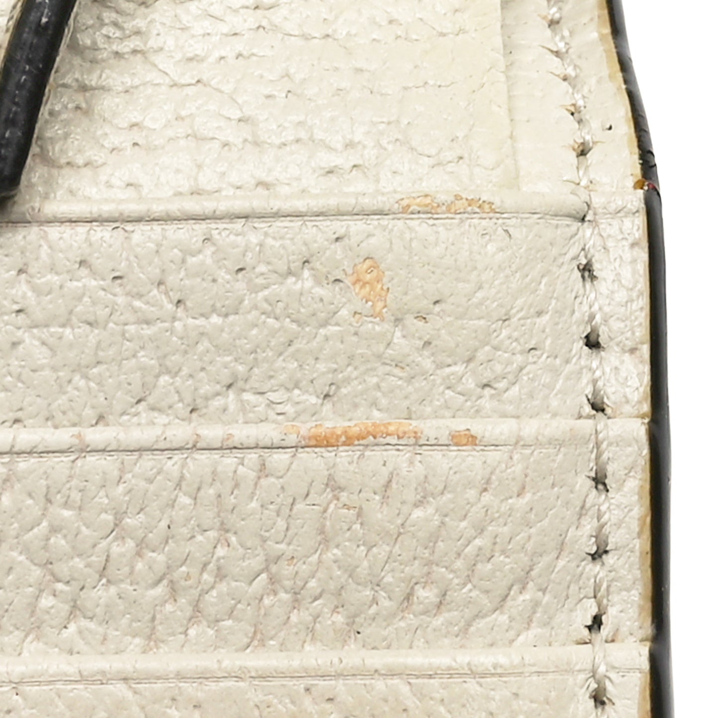 Textured Calfskin Web Ophidia Card Case Mystic White