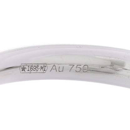 Gucci 18K White Gold Diamond Flora GG Open Ring 49 4.75 6 of 6