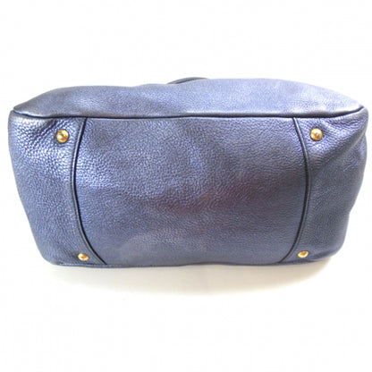 Prada Vitello Daino Tote Blue 4 of 12