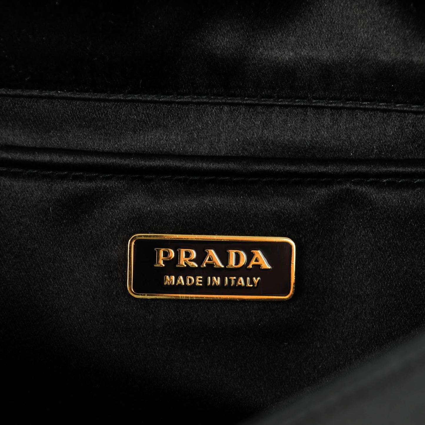 Satin Evening Clutch Black