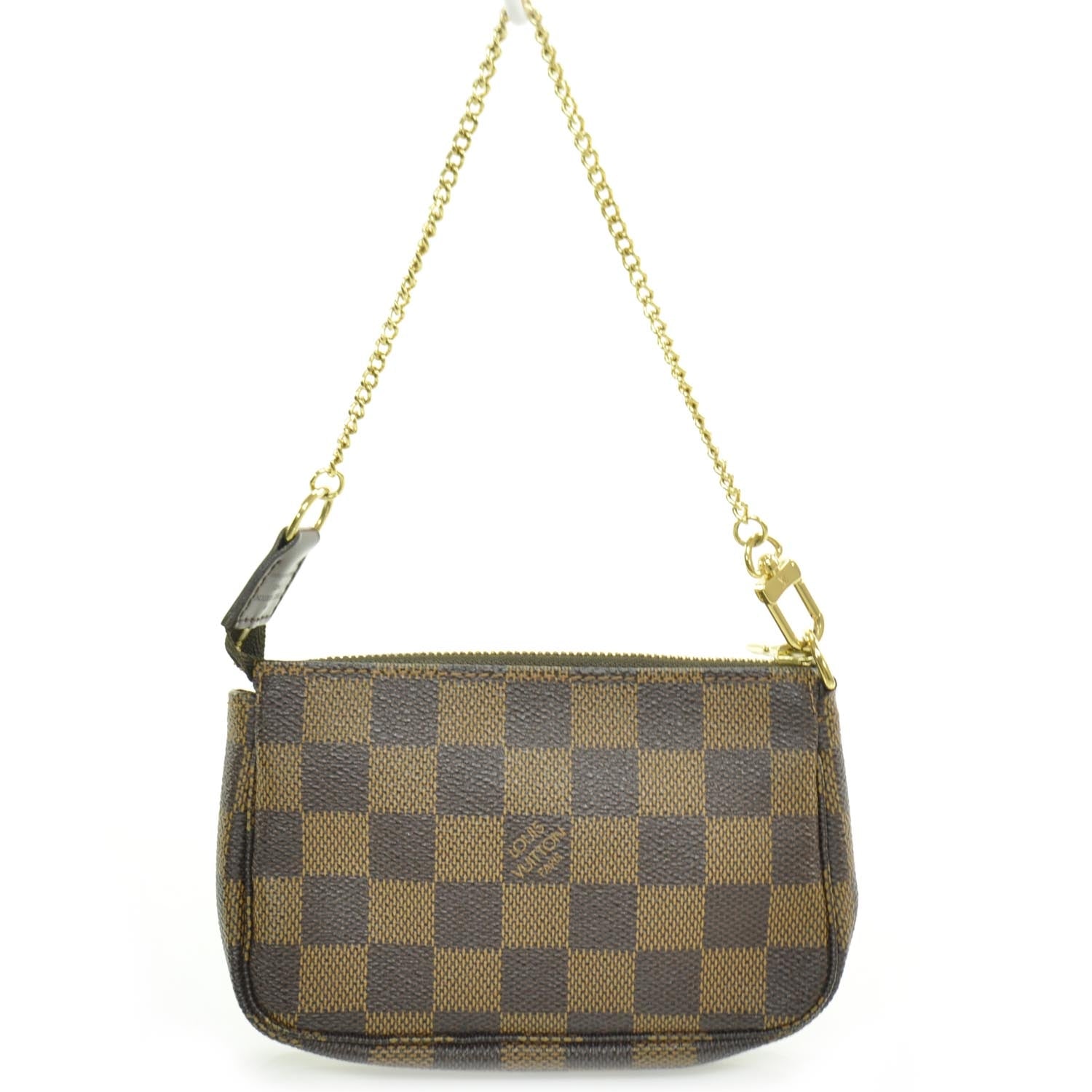 Louis Vuitton Damier Ebene Mini Pochette Accessories Bag 4 of 8