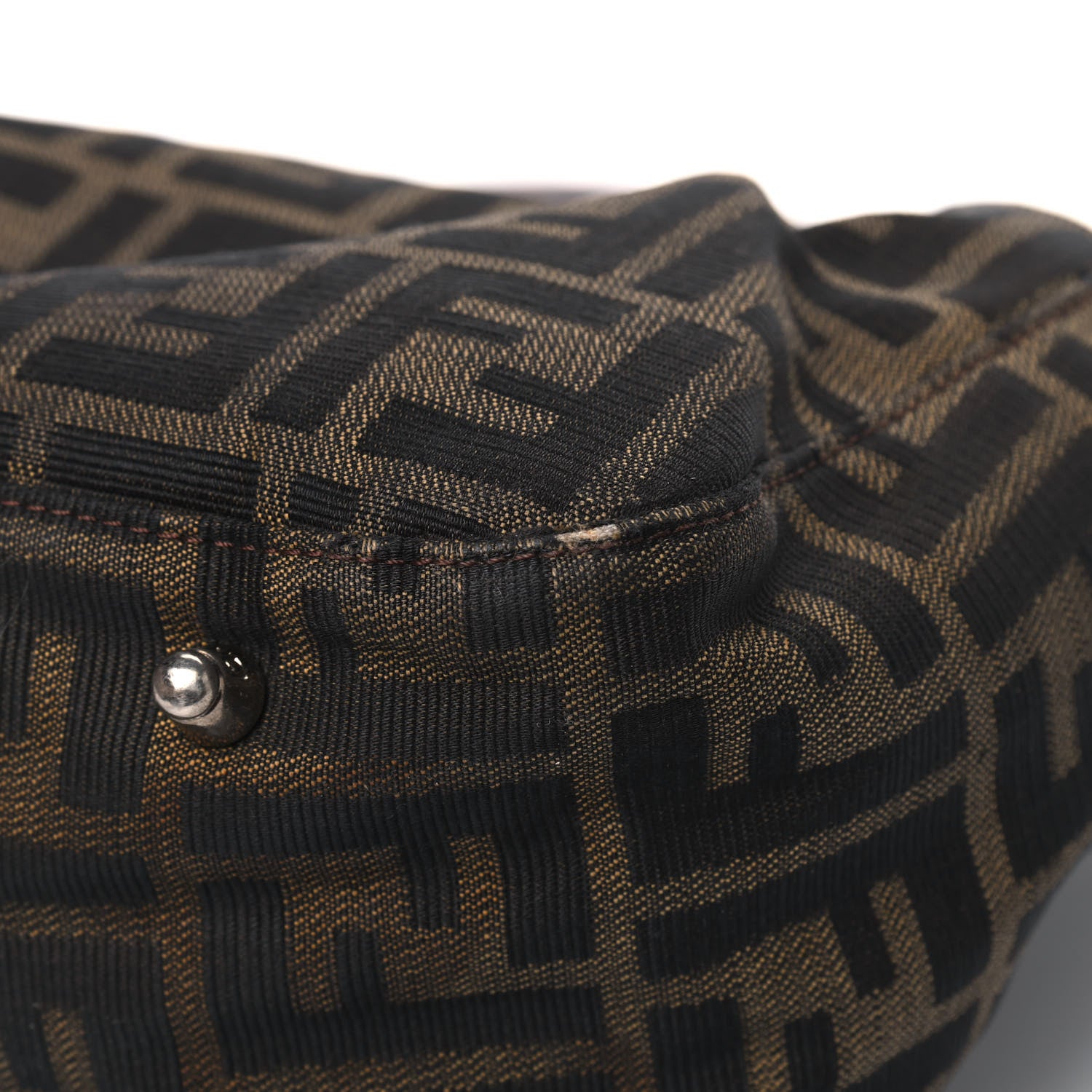 Fendi Zucca Top Handle Tote Tobacco 10 of 19