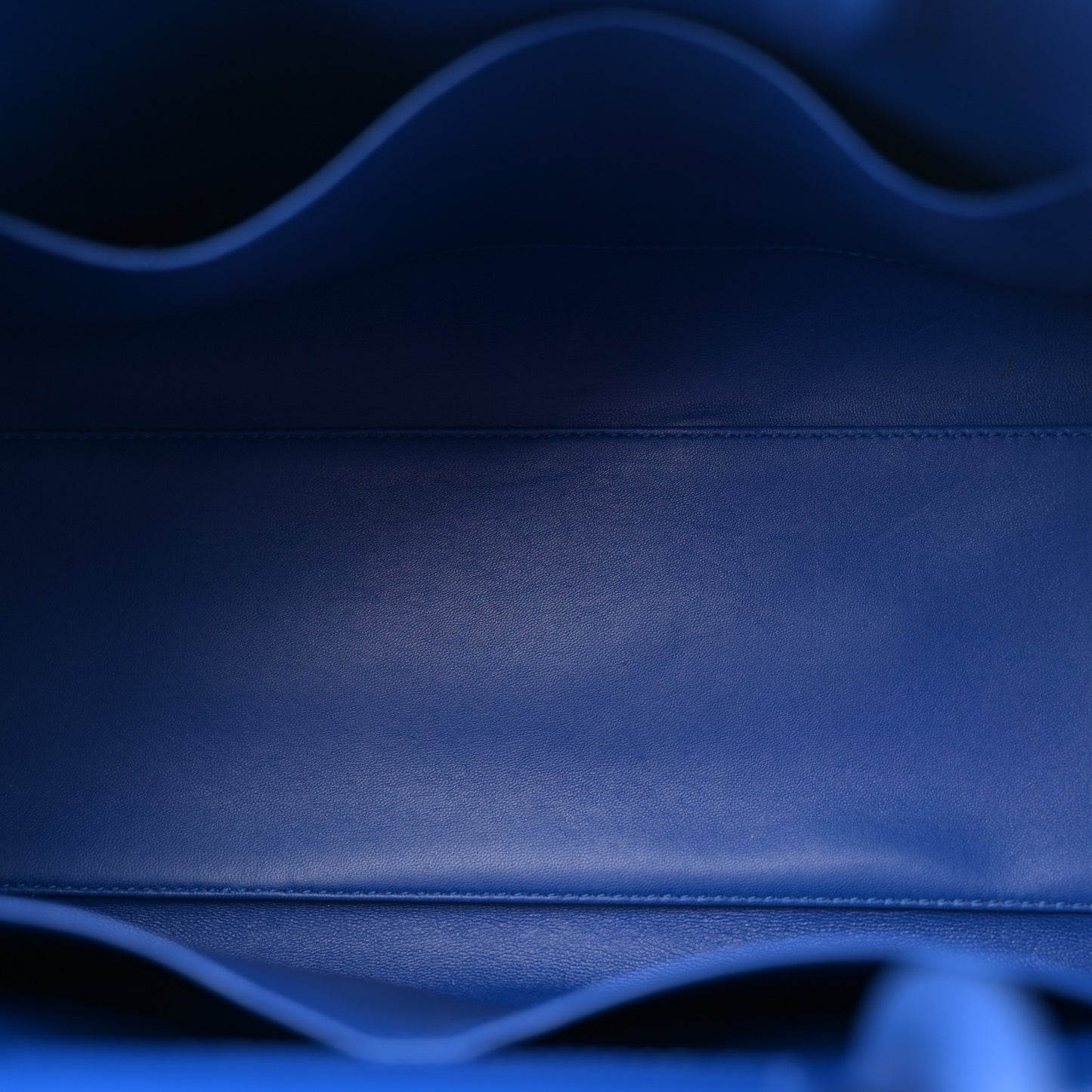 Grained Calfskin Medium Diorever Flap Blue