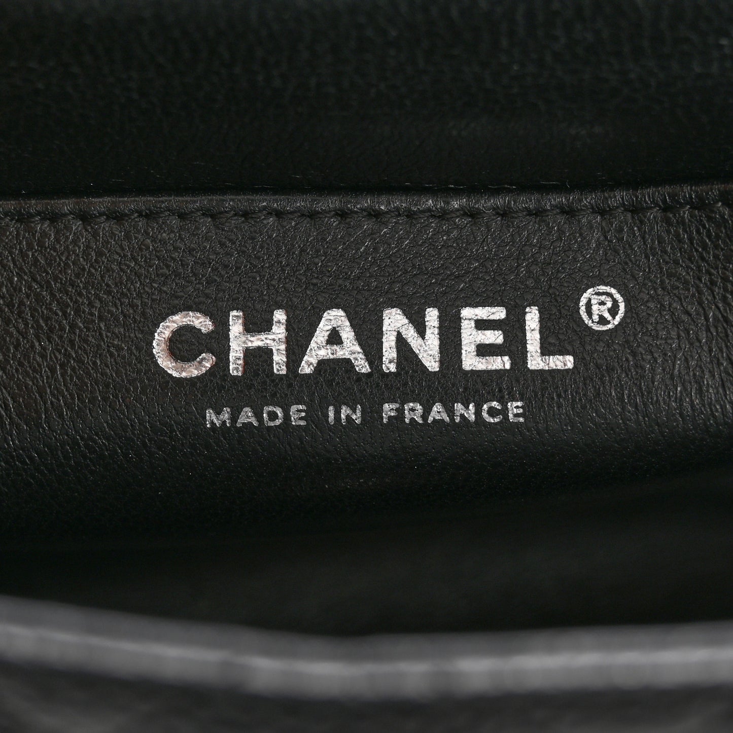 Caviar Quilted Mini Square Flap Black