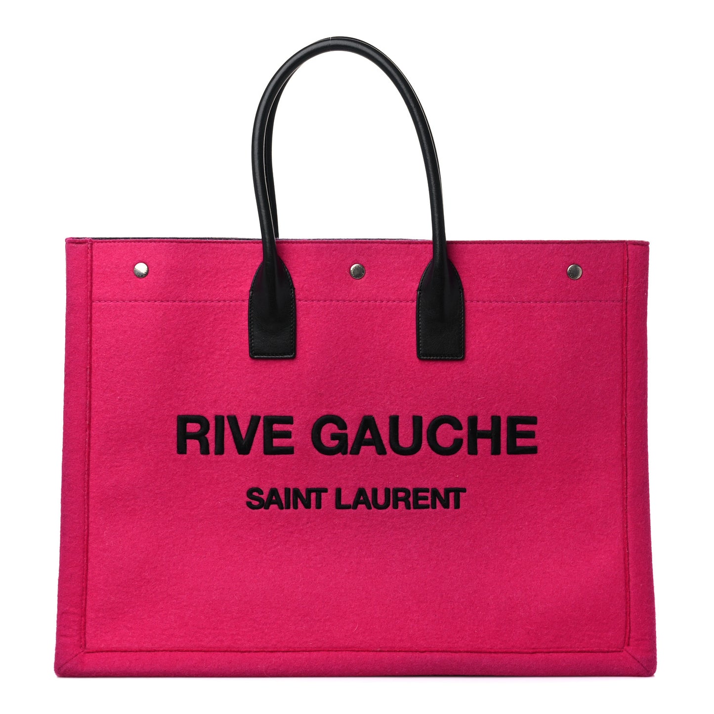 Wool Rive Gauche Tote Fuchsia