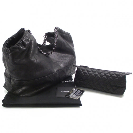 Chanel Leather Baby Coco Cabas Black 3 of 13