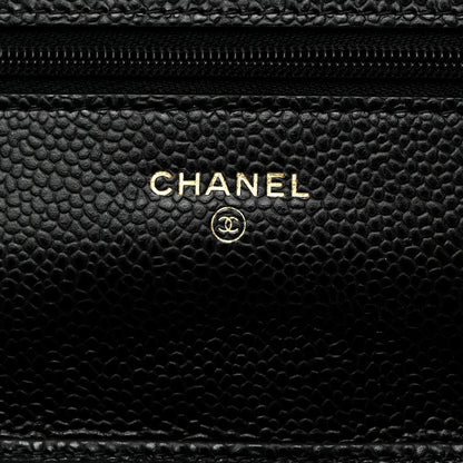 Chanel Caviar Quilted Wallet on Chain WOC Black 6 of 11