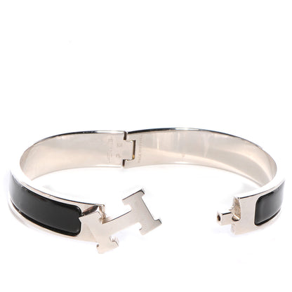 Hermes Enamel Narrow Clic Clac H Bracelet PM Black 4 of 5