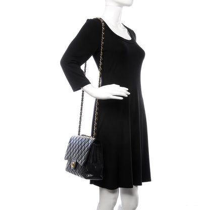 Chanel Caviar Quilted Jumbo Single Flap Black 2 of 20