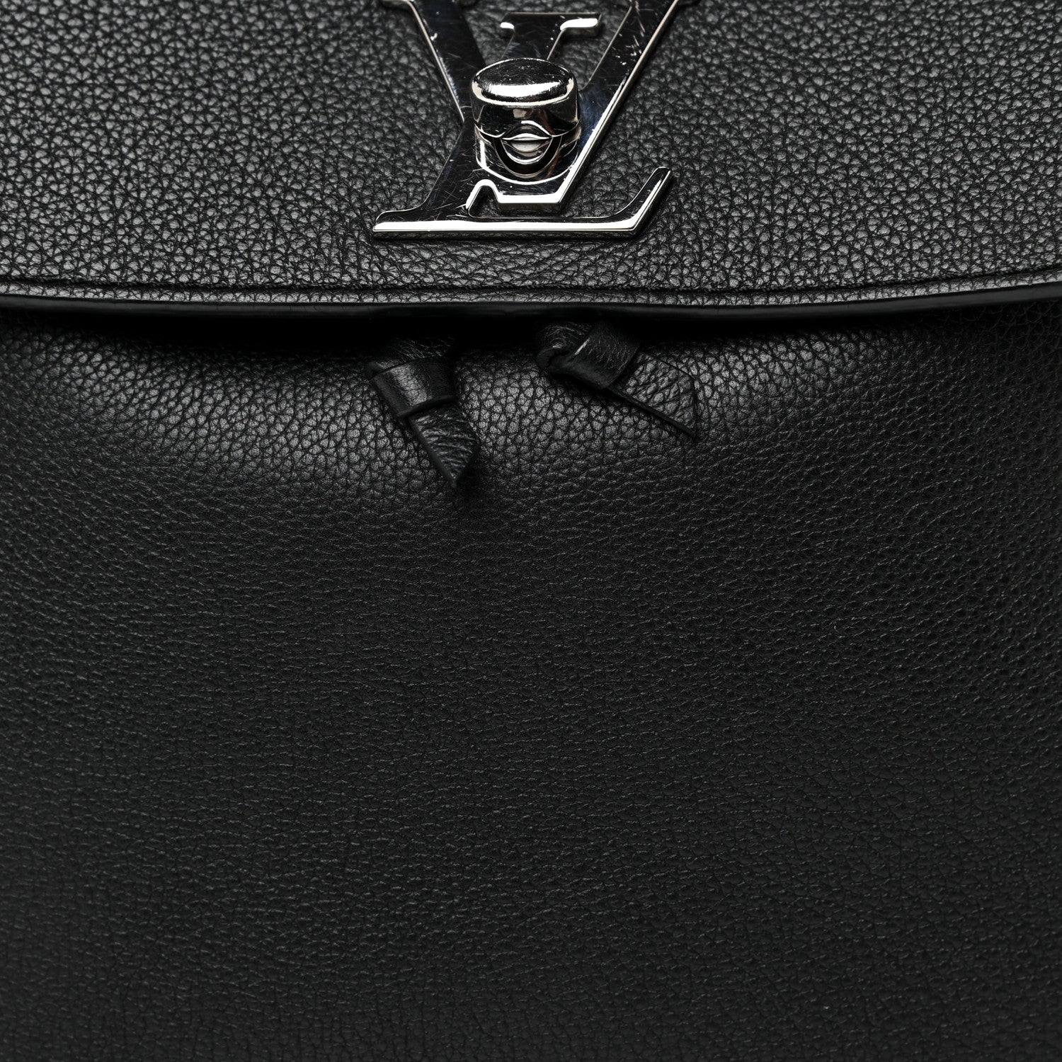 Louis Vuitton Calfskin Lockme Backpack Black 7 of 14