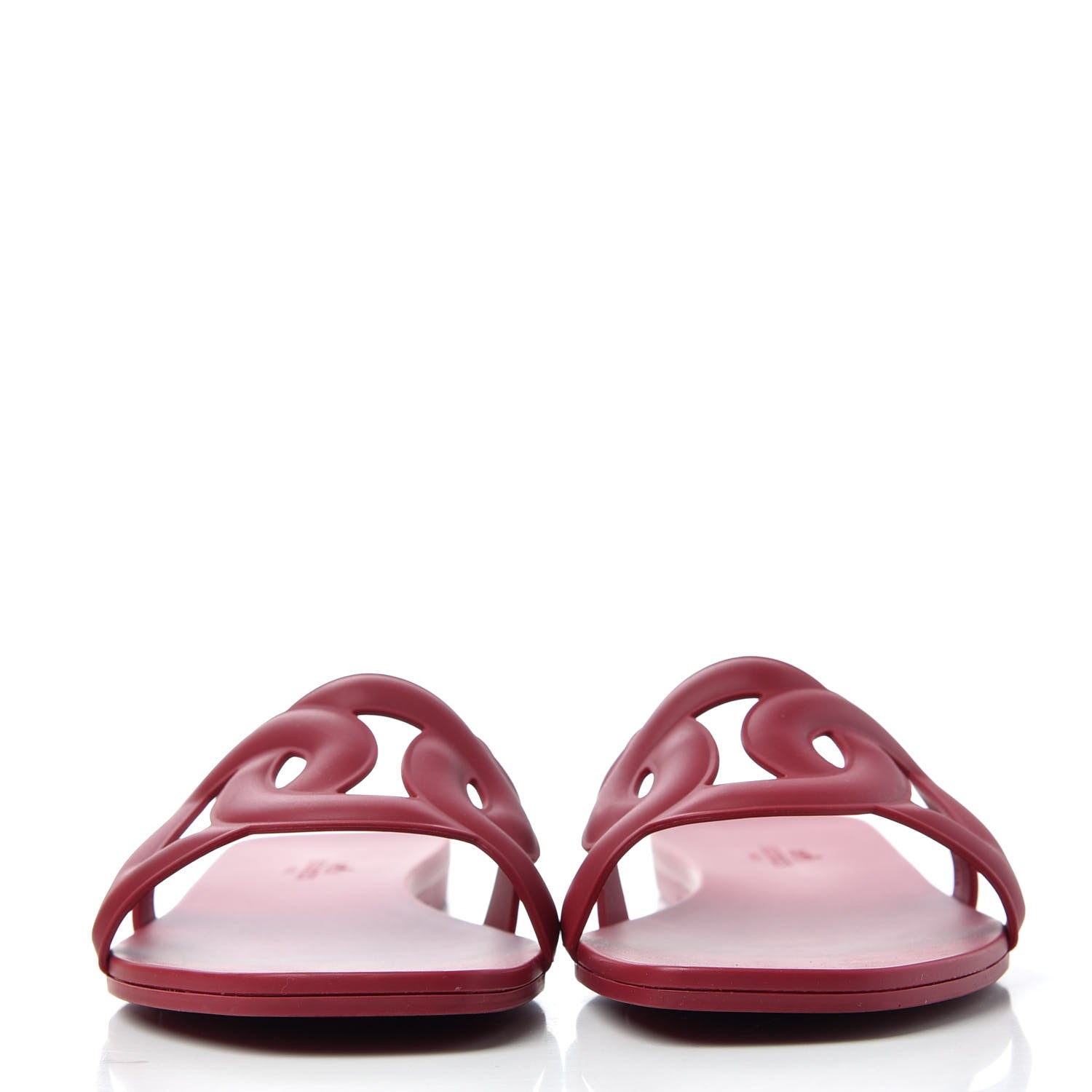 Hermes Rubber Aloha Sandals 39 Rose Baie 2 of 11
