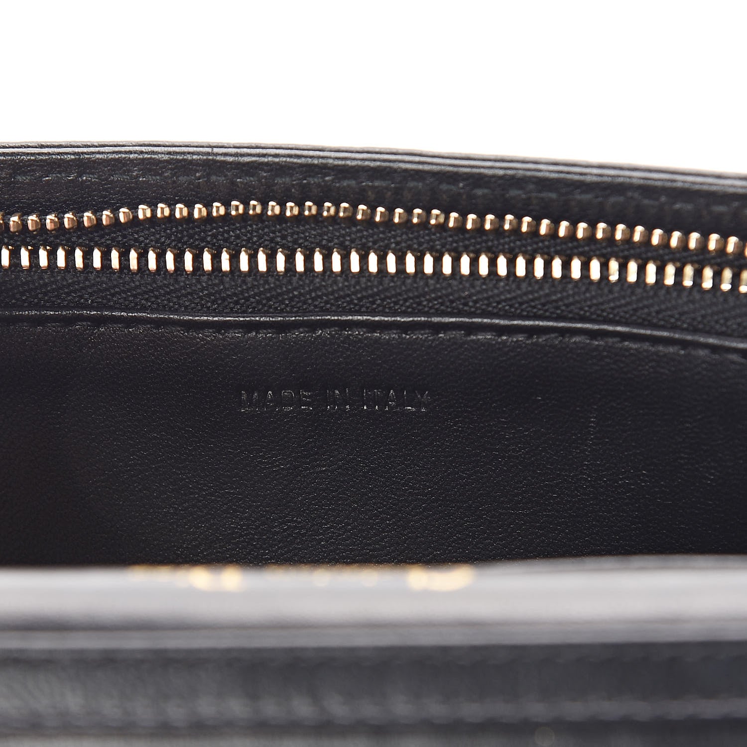 Christian Dior Grained Calfskin Diorama Wallet on Chain Pouch Black 7 of 9