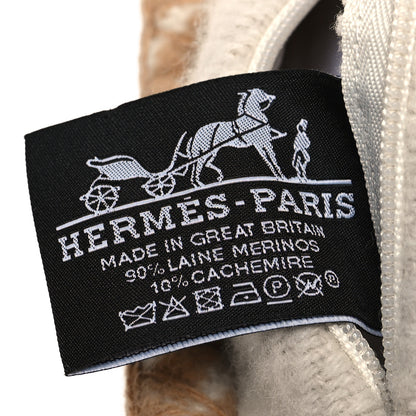 Hermes Wool Cashmere H Riviera Pillow Sable 3 of 3