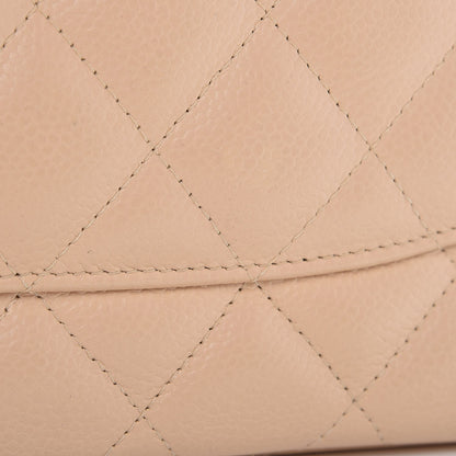 Chanel Caviar Quilted Jumbo Double Flap Beige Clair 10 of 13