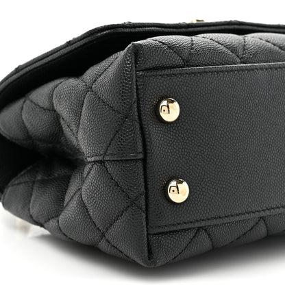 Chanel Caviar Quilted Extra Mini Coco Handle Flap Black 10 of 11