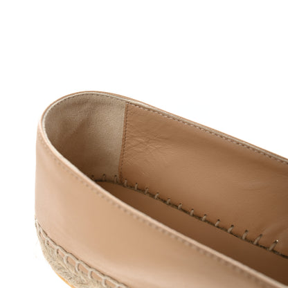 Chanel Lambskin CC Espadrilles 39 Beige Black 10 of 12