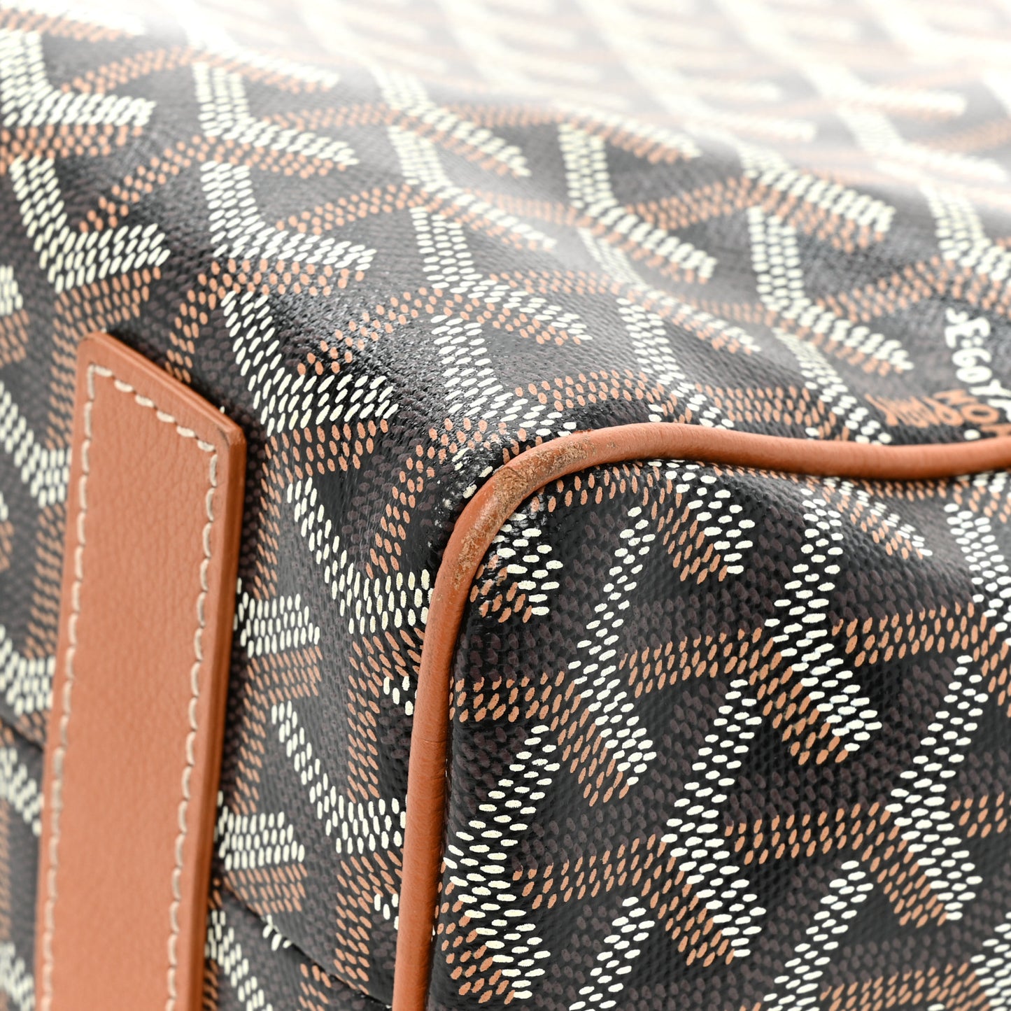 Goyardine Voltaire III Tote Black Gold