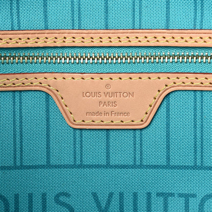 Louis Vuitton Monogram V Neverfull MM Turquoise 7 of 9