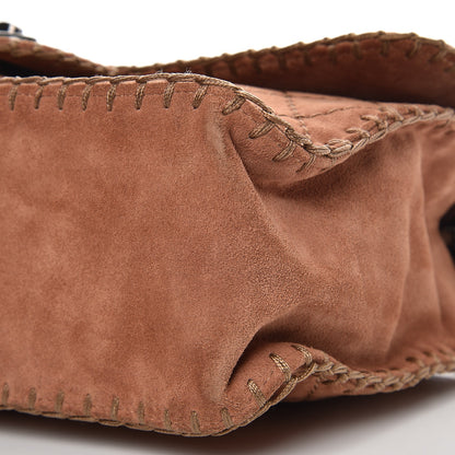 Chanel Suede Calfskin Stitch Flap Light Brown 9 of 10