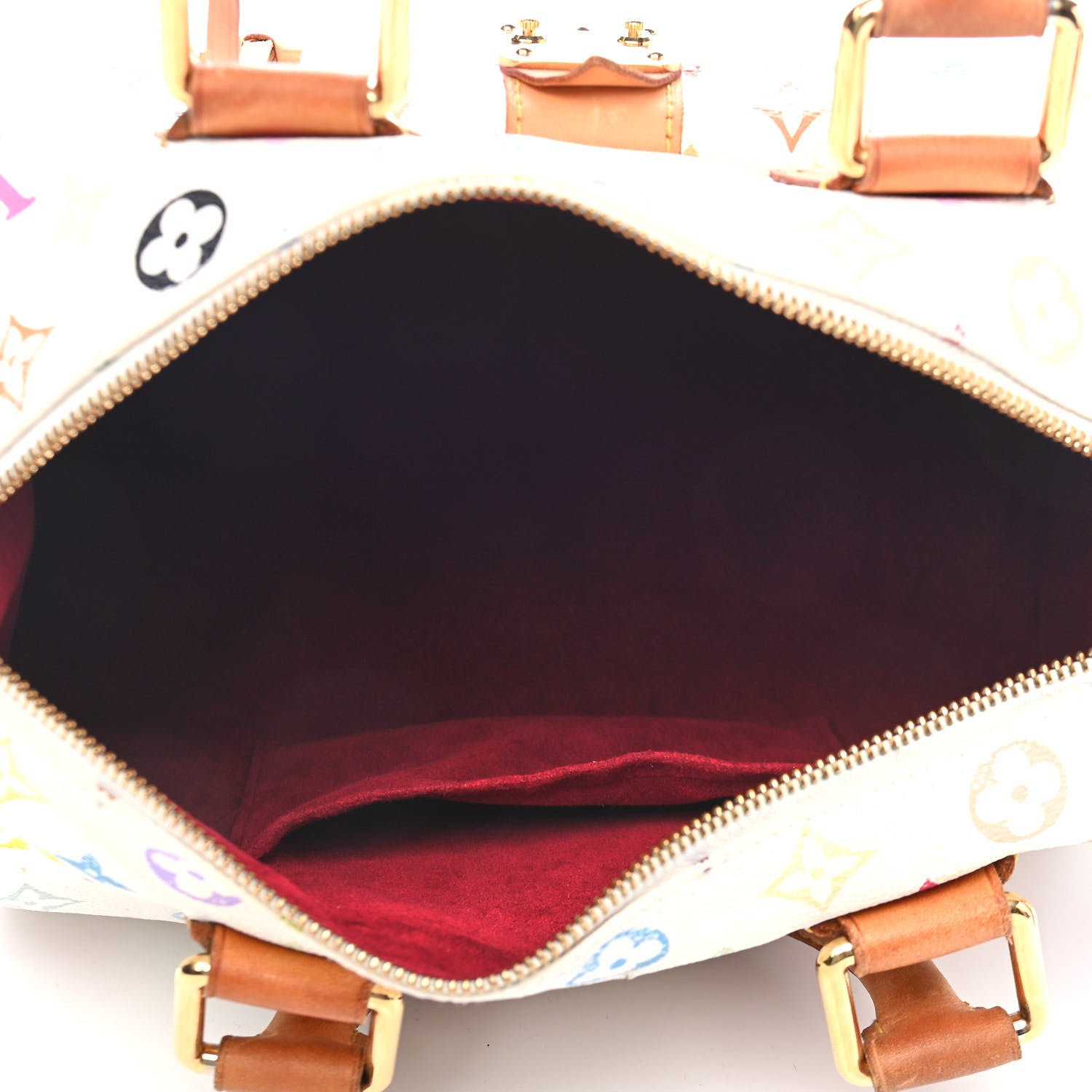 Louis Vuitton Monogram Multicolor Speedy 30 White 4 of 9