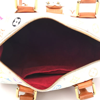 Louis Vuitton Monogram Multicolor Speedy 30 White 4 of 9