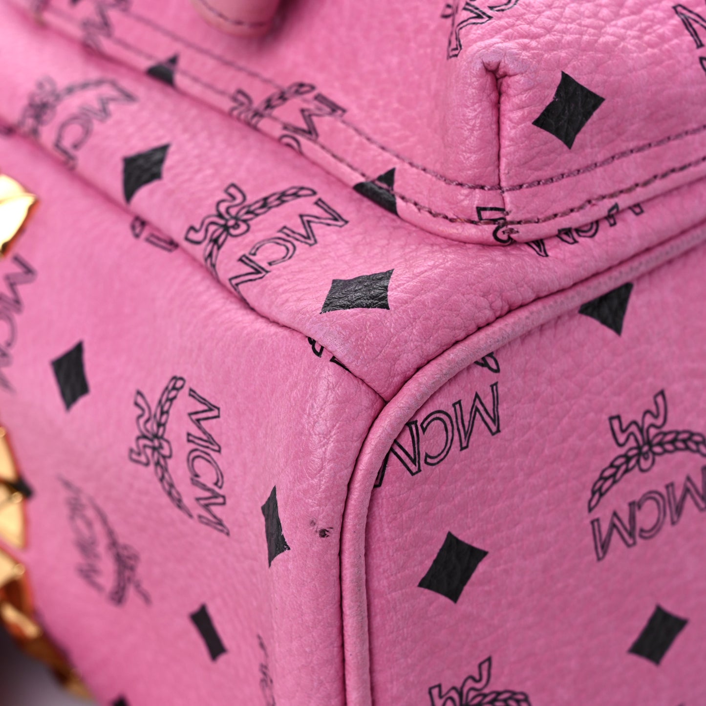 Visetos Small Side Stud Stark Backpack Pink