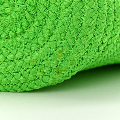 Balenciaga Nylon Lambskin Woven Small Ibiza Basket With Strap Green 11 of 11