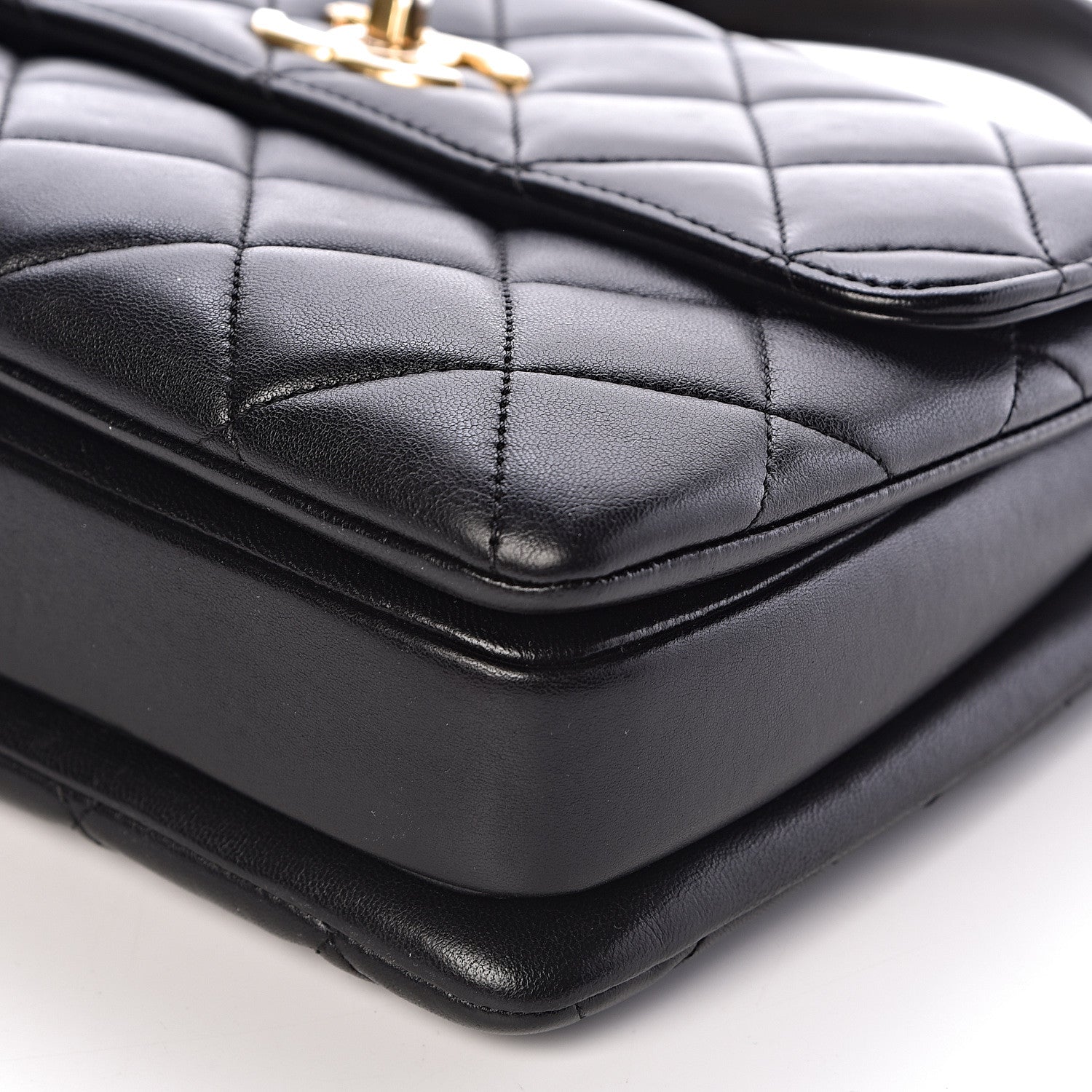 Chanel Lambskin Quilted Small Trendy CC Dual Handle Flap Bag Black 10 of 11